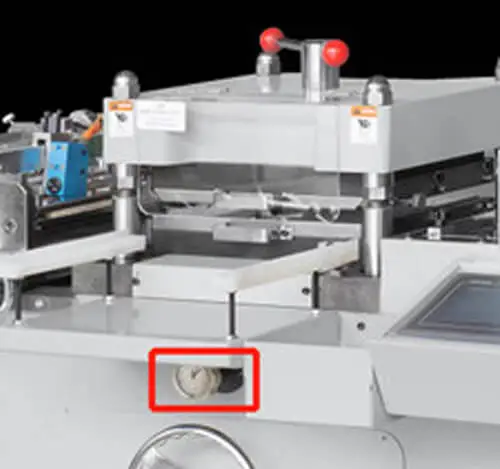 How to adjust the flat bed die cutting pressure?