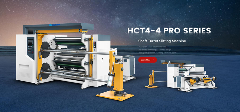 Pro Series Four Axis Turret Slitting Rewinding Machine in China