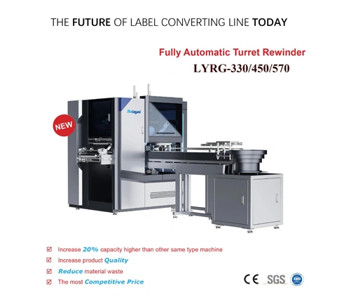 LYDG-370/470/570 Full Automatic Glueless Non-stop Turret Rewinder