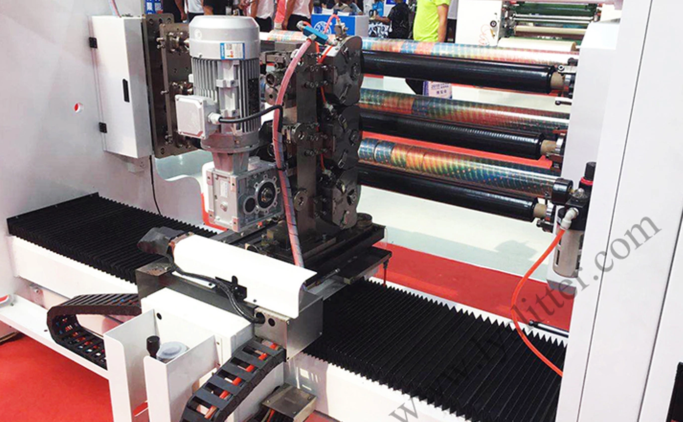 Application of LY-7010 10 Shafts Adhesive Tape Log Slitter Machine