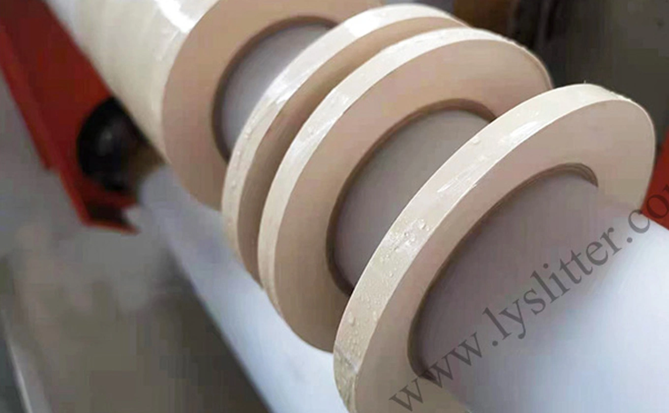 Application of LY-703 2 Shafts Adhesive Tape Log Slitter Machine