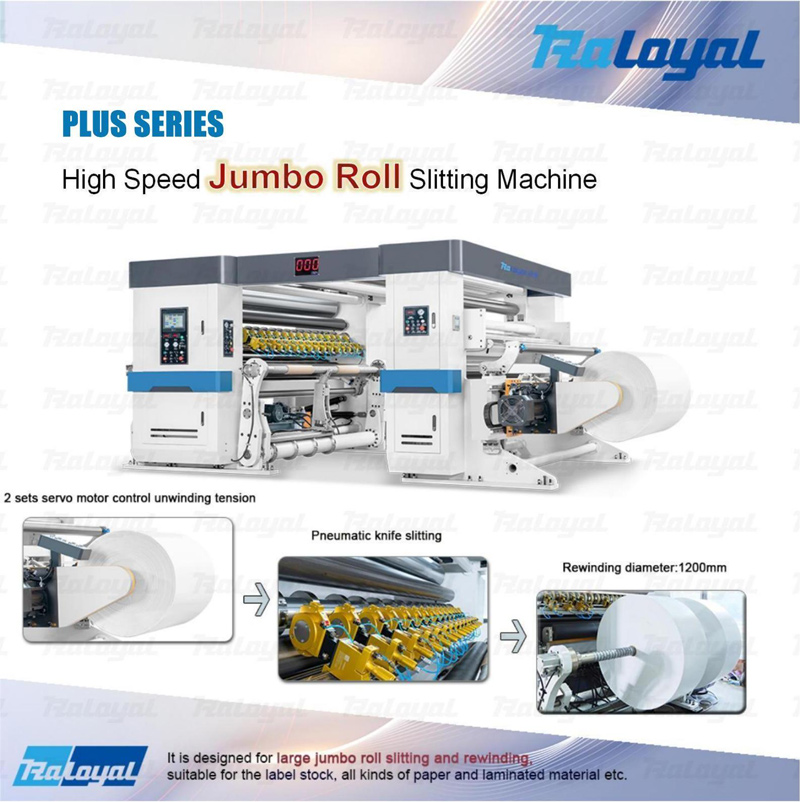 PLUS SERIES High Speed Jumbo Roll Slitting Machine